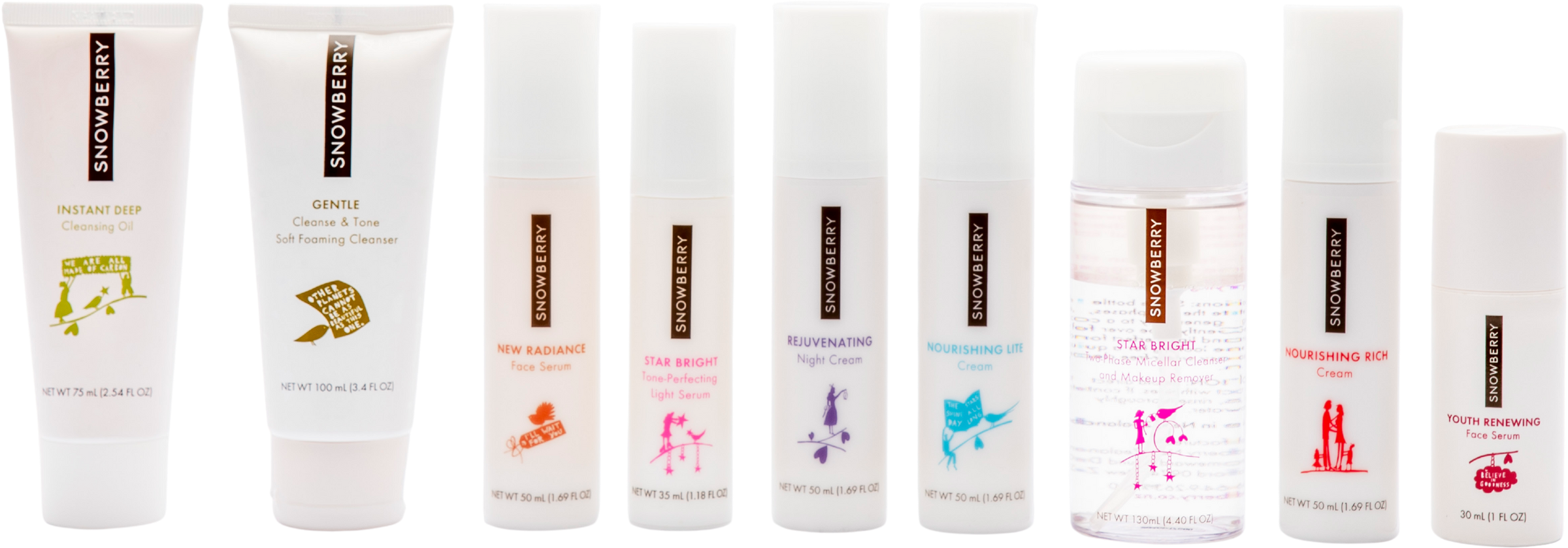Snowberry skincare range